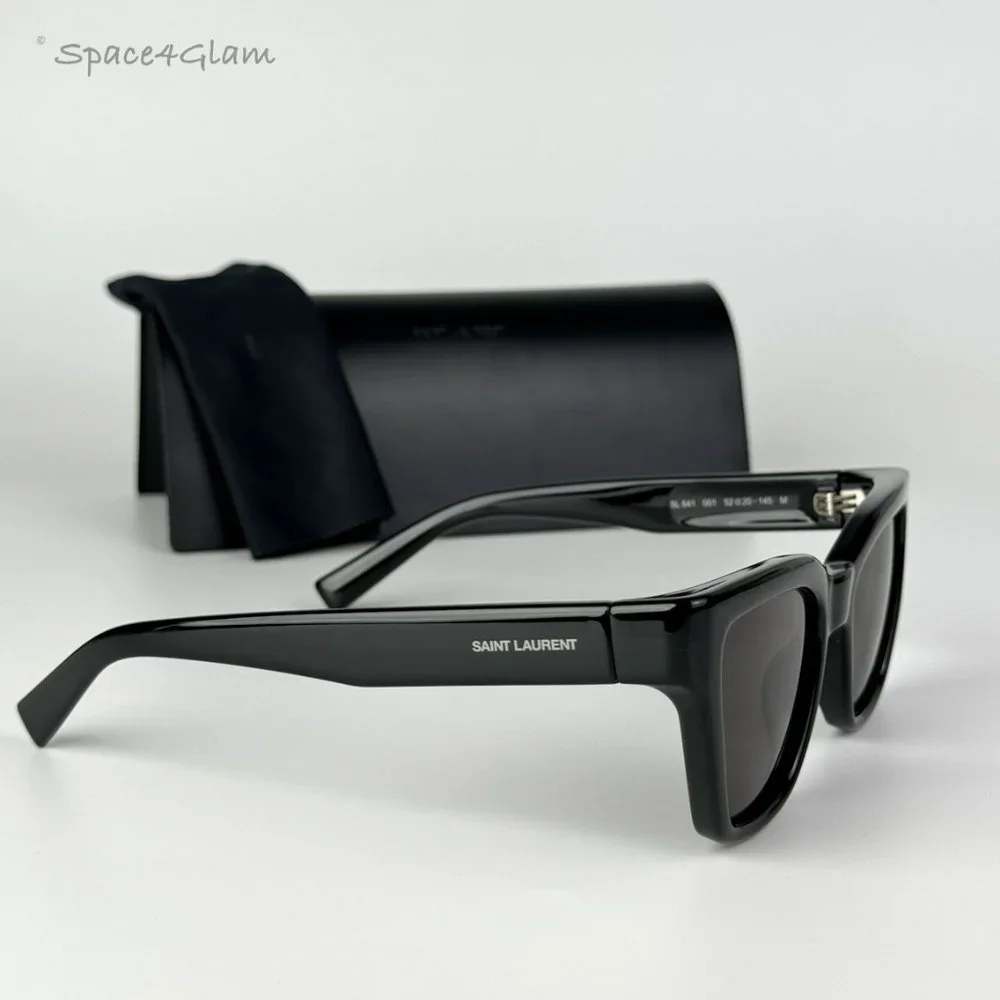 BRAND NEW Saint Laurent SL641 001 Black Cat Eye Unisex Sunglasses